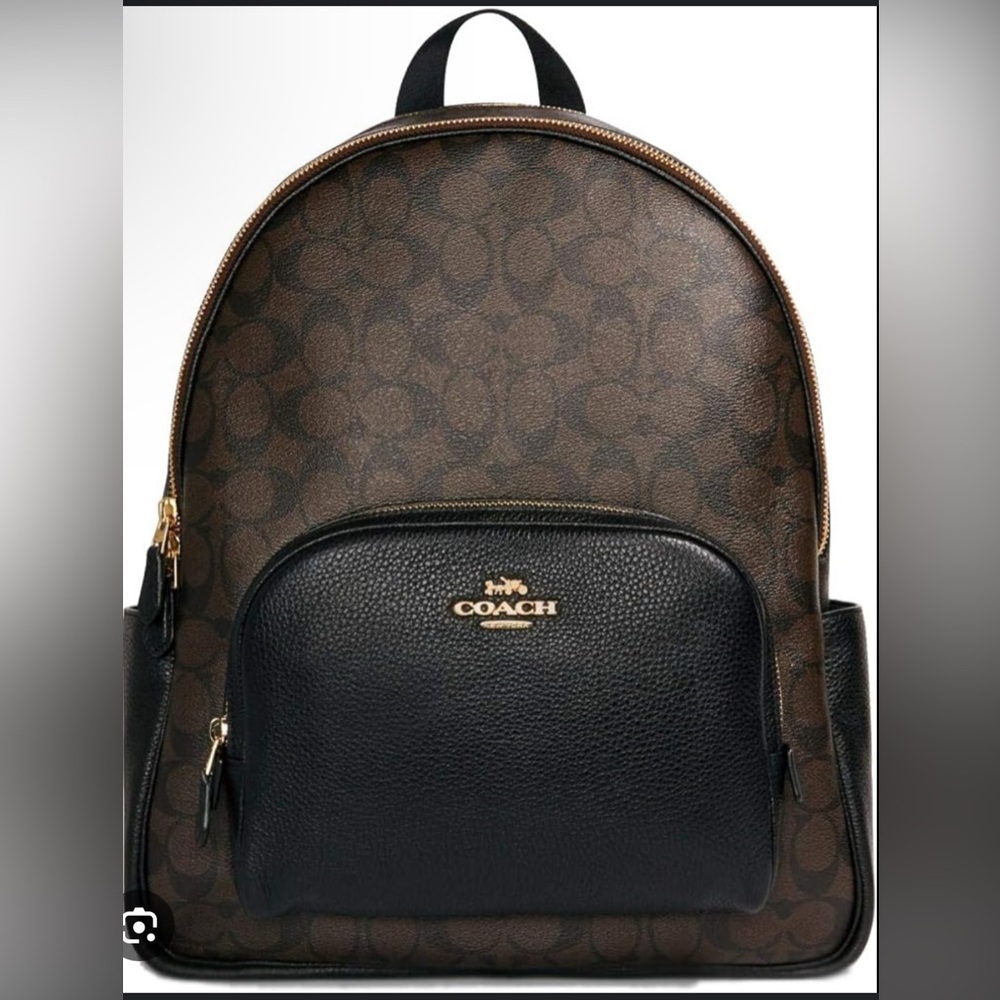 Coach Large Court Backpack Signature